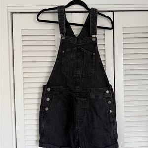 Old Navy Charcoal Denim Overalls